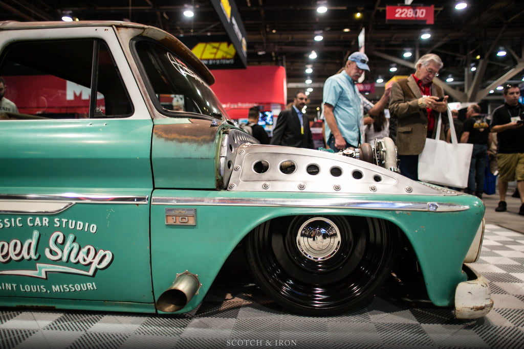 Classic Car studio speed shop bagged ans twin turbo chevy c10_1